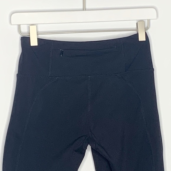 SWEATY Betty Black Leggings Power Wetlook Mesh Crop XS - Picture 9 of 12